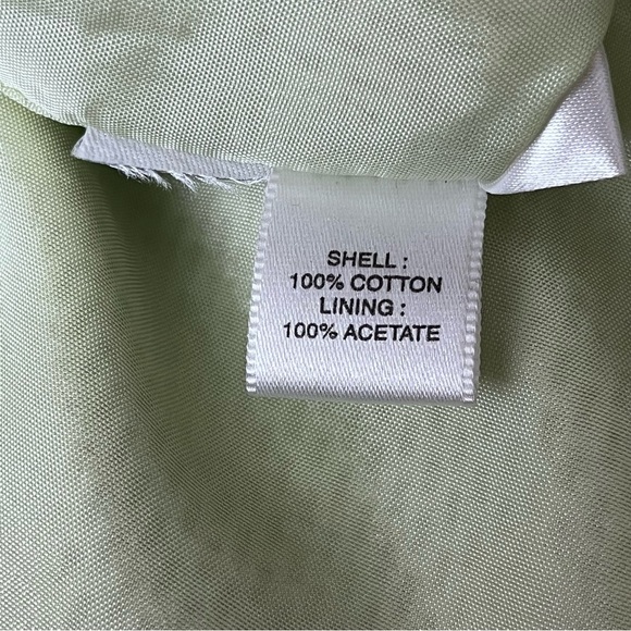 LOFT Green Woven Lined Mini Skirt Women’s 10 Preppy Nautical Coastal Beach Boho - Picture 6 of 9